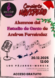 20 Dic. Concierto Navideño. Alumnos del Estudio de Canto de Andrea Fernández Montalvo